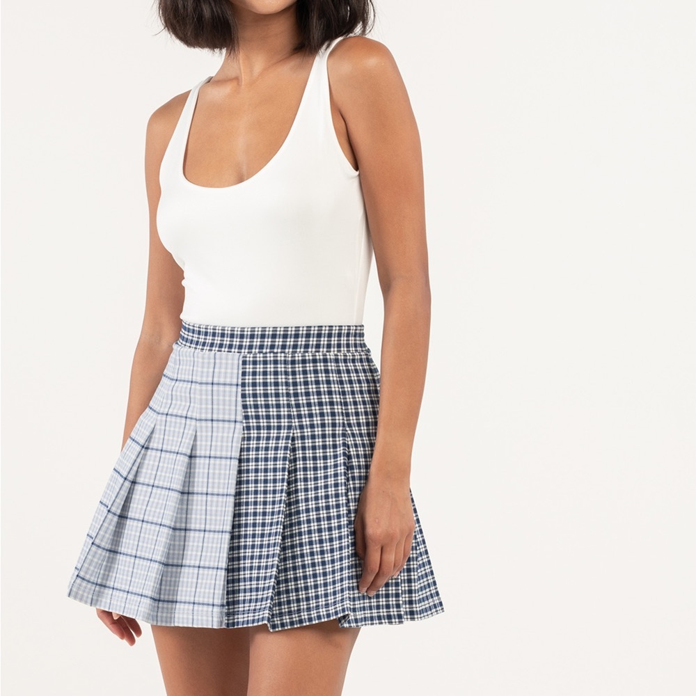 Tilly’s FULL TILT Spliced Plaid Skirt